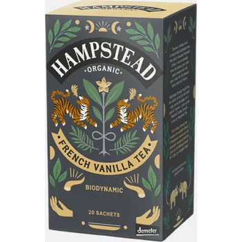 Čaj Hampstead Tea London BIO černý čaj s madagaskarskou vanilkou 20 ks