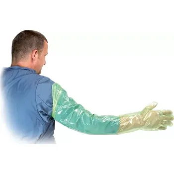 Rukávník Kruuse RINS S Rektální/inseminační rukavice zelené 100 KS 95 cm