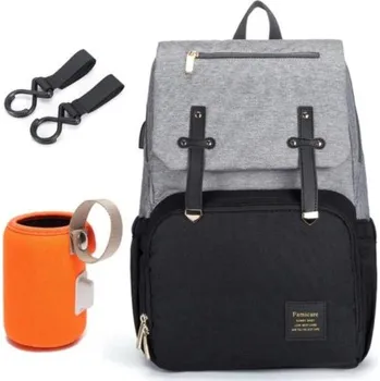 Přebalovací taška Batoh pro maminky A508 šedá