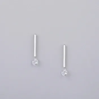 Náušnice Dámské visací náušnice s kamínkem R60