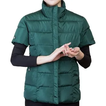 Dámská vesta Dámská vesta s krátkým rukávem P2394 tmavě zelená L