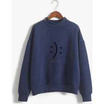 Dámská mikina Dámská mikina se smajlíkem tmavě modrá L