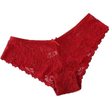 Kalhotky Dámské krajkové kalhotky J2820 červená