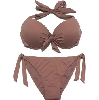 Dámské plavky Dámské bikiny P427 světle hnědá M