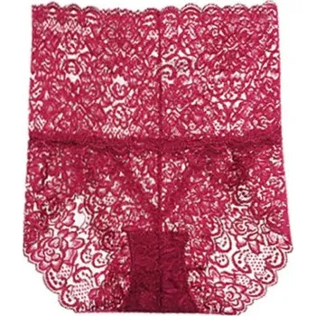 Kalhotky Dámské krajkové kalhotky do pasu A703 vínová XS