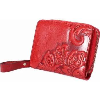 Peněženka Dámská kožená peněženka malá M385 červená