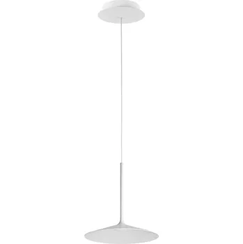Linea Light 8350 Poe_P1, moderní bílé závěsné svítidlo LED 7W 3000K, průměr 17,5cm