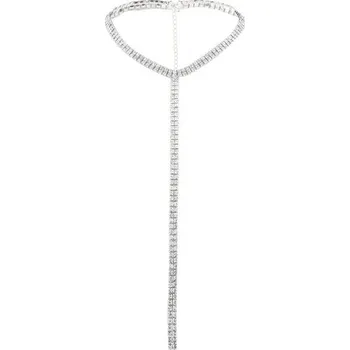 Náhrdelník Dámský náhrdelník s kamínky G831 stříbrná 1