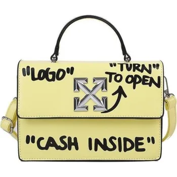 Kabelka Dámská crossbody kabelka M1508 světle žlutá