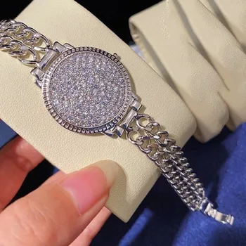 Náramek Dámský náramek s kamínky H388 stříbrná