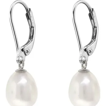 Náušnice Dámské kruhové náušnice s přívěskem A1698 stříbrná 3