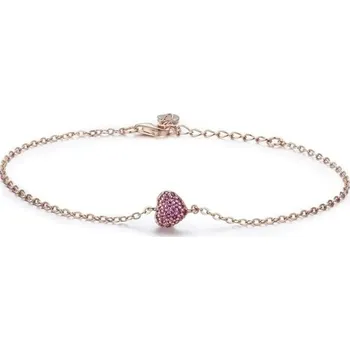 Náramek Dámský řetízkový náramek srdce P209