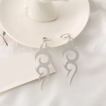 Náušnice Dámské kruhové náušnice s přívěskem G463 6