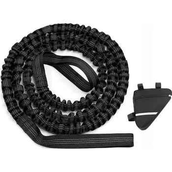 Multiklíč Wheel Up TW03 tažné lano na kolo, pružné, černá, 3m + brašna na rám kola
