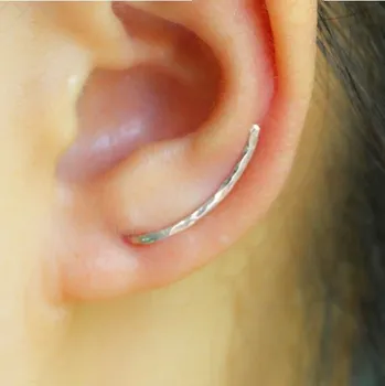 Náušnice Dámské lemující náušnice stříbrná