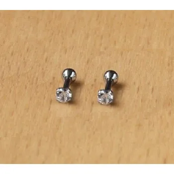 Náušnice Dámské peckové náušnice se zirkonem H852 5 mm