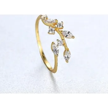 Prsten Dámský prstýnek D952 zlatá