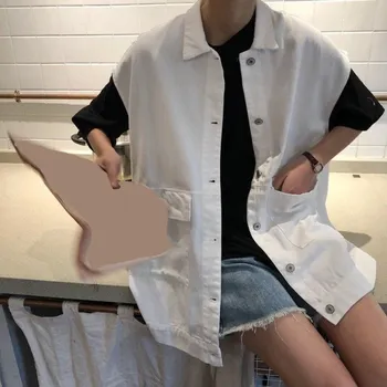 Dámská košile Dámská džínová košile P2143 bílá M