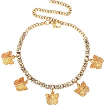 Náramek Dámský náramek s motýly H384 zlatá 1