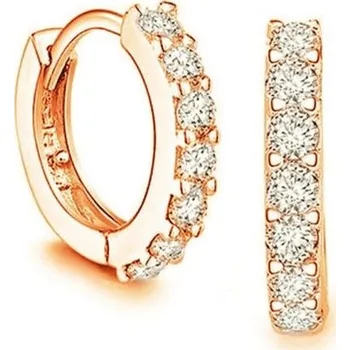 Náušnice Dámské kruhové náušnice H810 zlatá