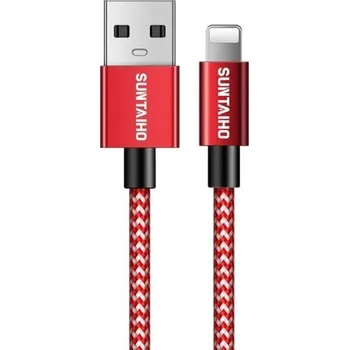 Datový kabel Datový kabel pro Apple Lightning na USB 3 ks červená