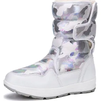 Dámská zimní obuv Dámské zimní maskáčové boty bílá 37
