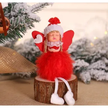 Vánoční dekorace Dekorační anděl červená 2