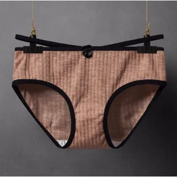 Dámské spodní prádlo Dámské kalhotky s mašlí oranžová S