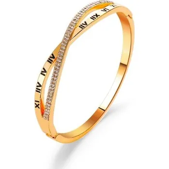 Náramek Dámský náramek římské číslice zlatá