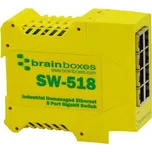 Brainboxes SW-518 Industrial 8 Port Gigabit Ethernet Switch DIN Rail Mountable