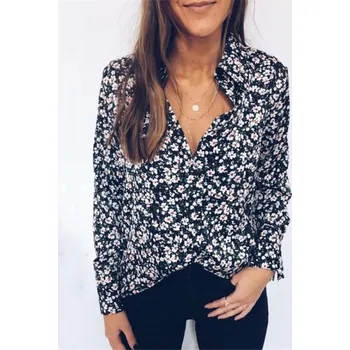 Dámská košile Dámská květovaná košile L