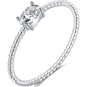 Prsten Dámský prstýnek D2302 stříbrná 5