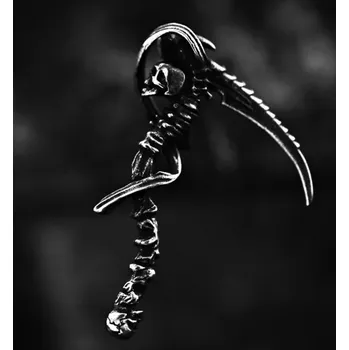 Řetízek Náhrdelník se kosou smrtky ocelový