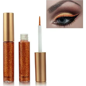 Oční linky Barevné třpytivé oční linky oranžová