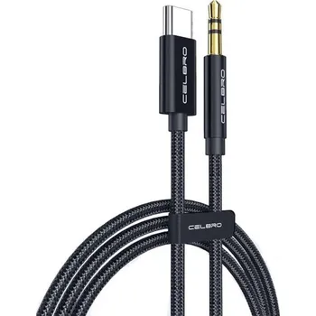 Audio kabel Audio kabel propojovací USB-C / 3,5mm jack K83 černá