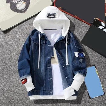 Dámská bunda Dámská džínová bunda P2466 tmavě modrá XL