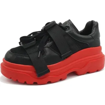 Dámské tenisky Dámské tenisky na platformě červená 40