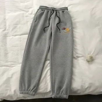 Dámské tepláky s nášivkou šedá M