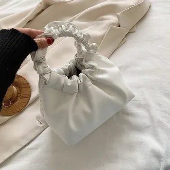 Kabelka Dámská kožená kabelka M1107 bílá