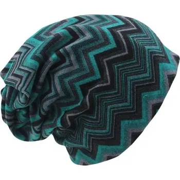 Čepice Dámská čepice se vzorem - Zelená