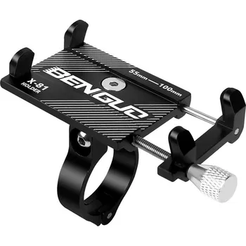 Benguo X-81 hliníkový držák mobilu na kolo černá