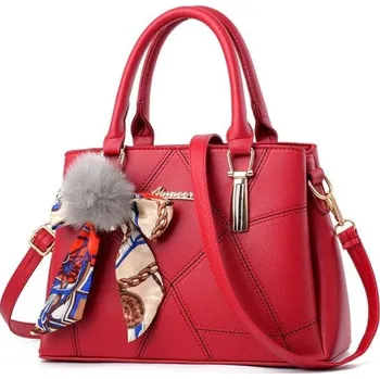 Kabelka Dámská kožená kabelka M1092 červená