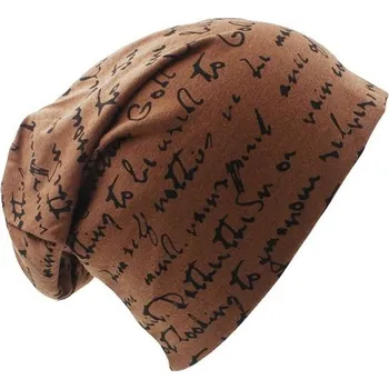 Pokrývka hlavy Čepice s potiskem J2991 hnědá