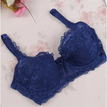 Podprsenka Dámská sexy krajková podprsenka J3099 tmavě modrá 80B
