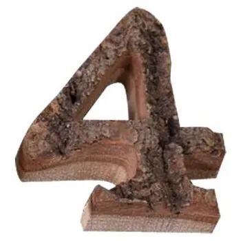 Dekorativní dřevěné číslice C474 4