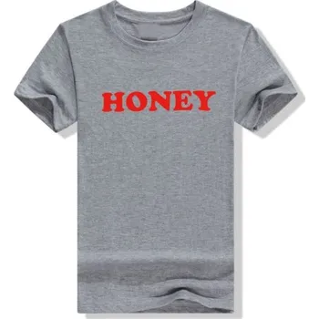 Dámské tričko s nápisem HONEY šedá XXL