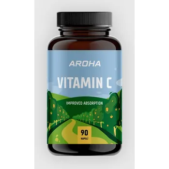 Aroha Vitamin C s citrusovými bioflavonoidy a extraktem ze šípku (Velikost: 90 kapslí)