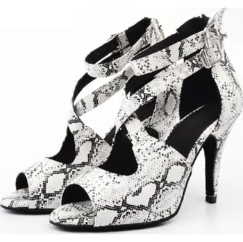 Dámské lodičky Dámské taneční lodičky s hadím vzorem 36 8,5 cm