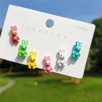 Náušnice Dámské visací náušnice 6 kusů 3