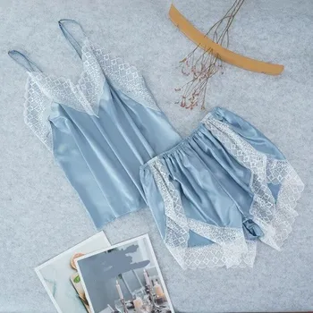 Dámské pyžamo Dámské pyžamo P2699 světle modrá XL